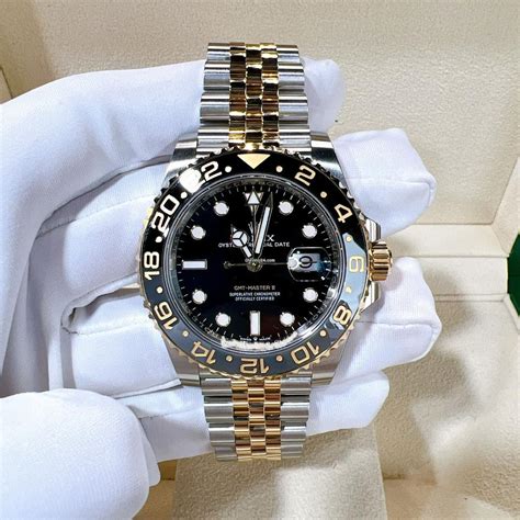 rolex gmt ii two twone black|rolex gmt ii price.